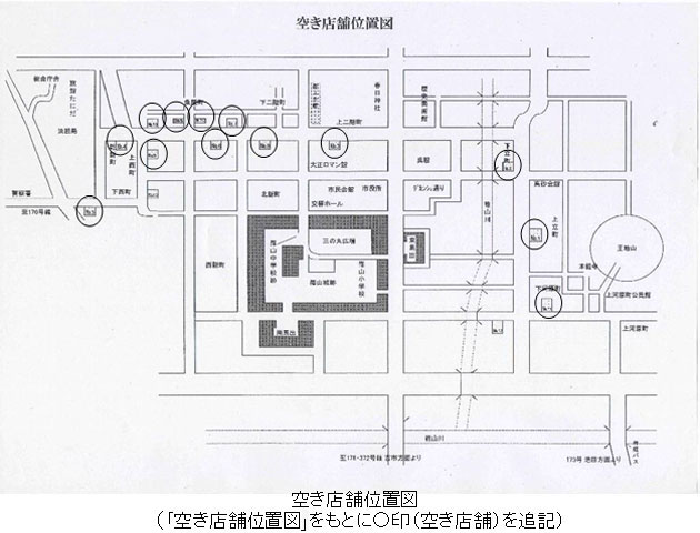 空き店舗位置