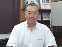 取材に応じて下さった 阿部眞一理事長