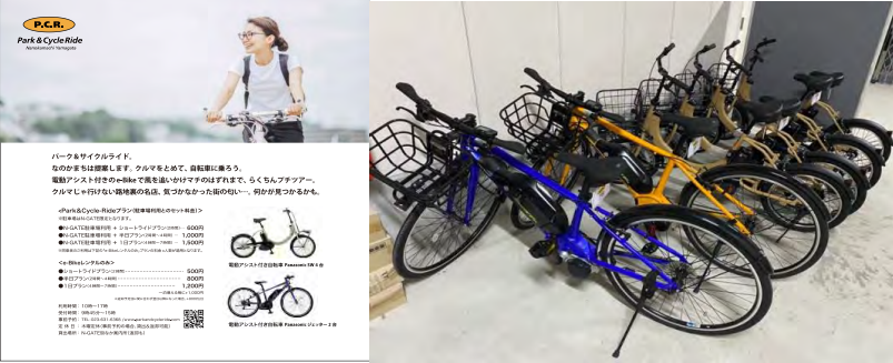 レンタルサイクル (山形まちづくり株式会社資料より)