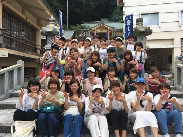 島根県立大学のボランティアサークルのメンバー（ふらりのフェイスブックより）