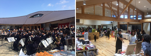 様々なシーンに活用され市民に愛される火まつり交流館（火まつり交流館提供）