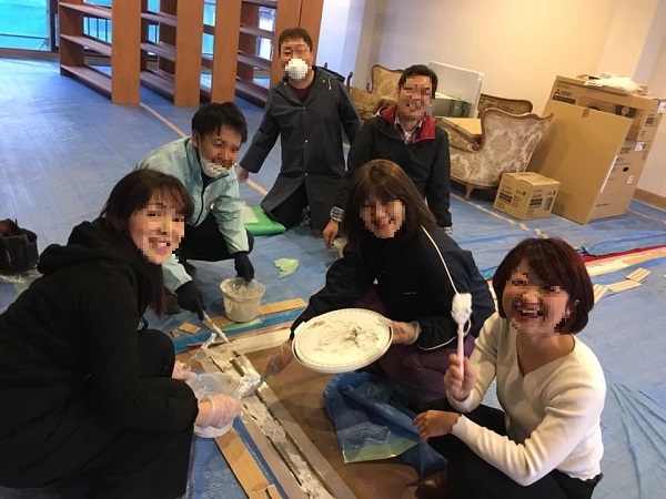 内装工事の一幕