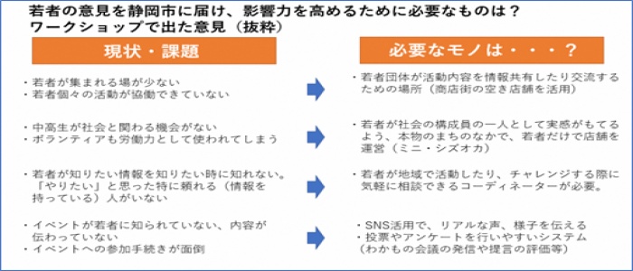 （ワークショップでの意見）
