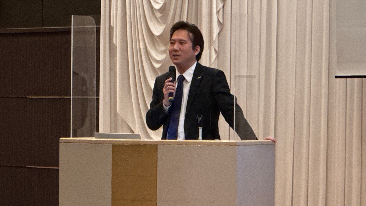 セミナー中の加戸慎太郎氏