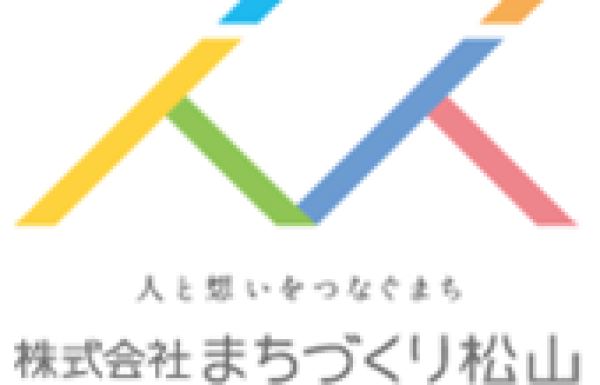 株式会社まちづくり松山のロゴ（人と人がつながり“まちづくり”“松山”の“M”を形作っている）