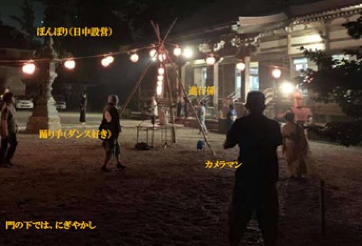 善徳寺でのお祭りの光景