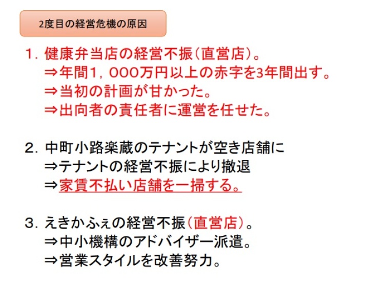 2度目の経営危機の原因