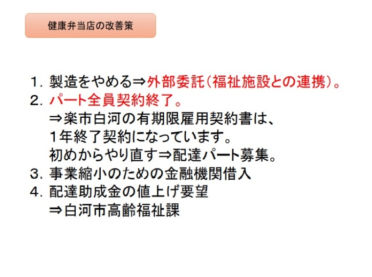 健康弁当の改善案